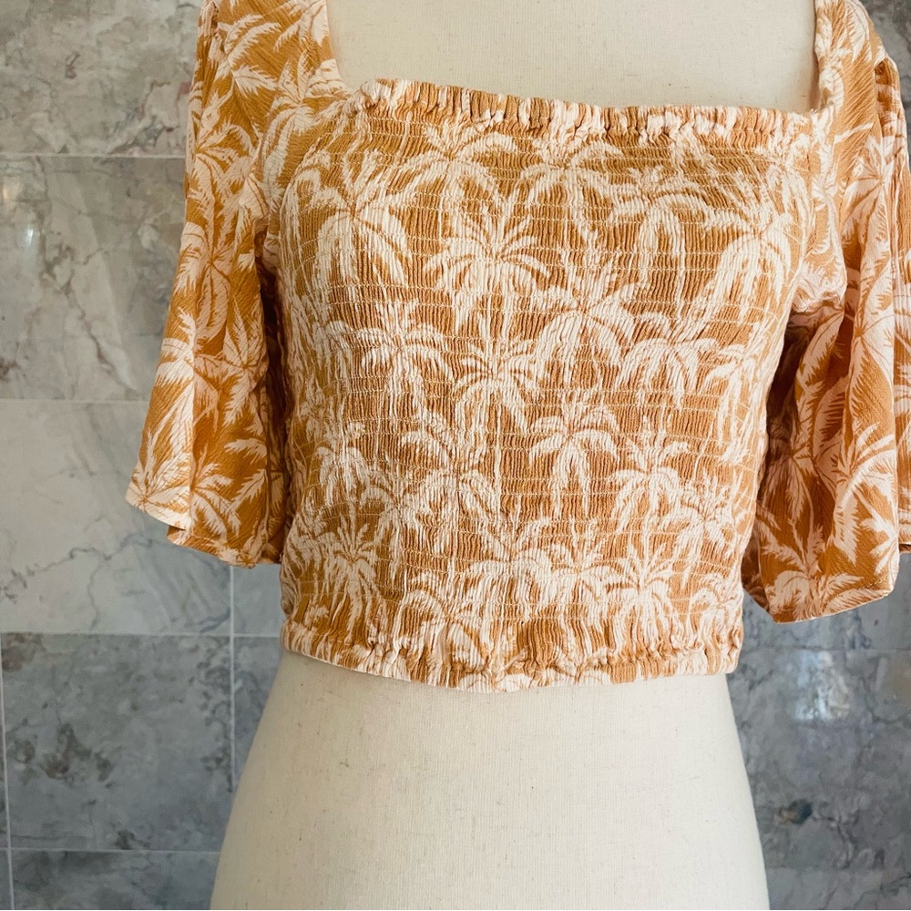 Rip Curl Surf Palms Flutter Sleeve Top - Picture 3 of 8